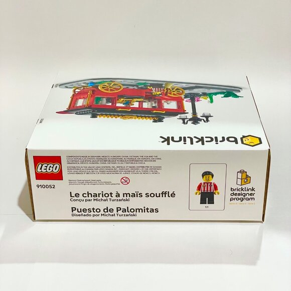 LEGO 910052 Popcorn Wagon RETIRED Bricklink Designer Program S5 NIB in Hand - Picture 5 of 13